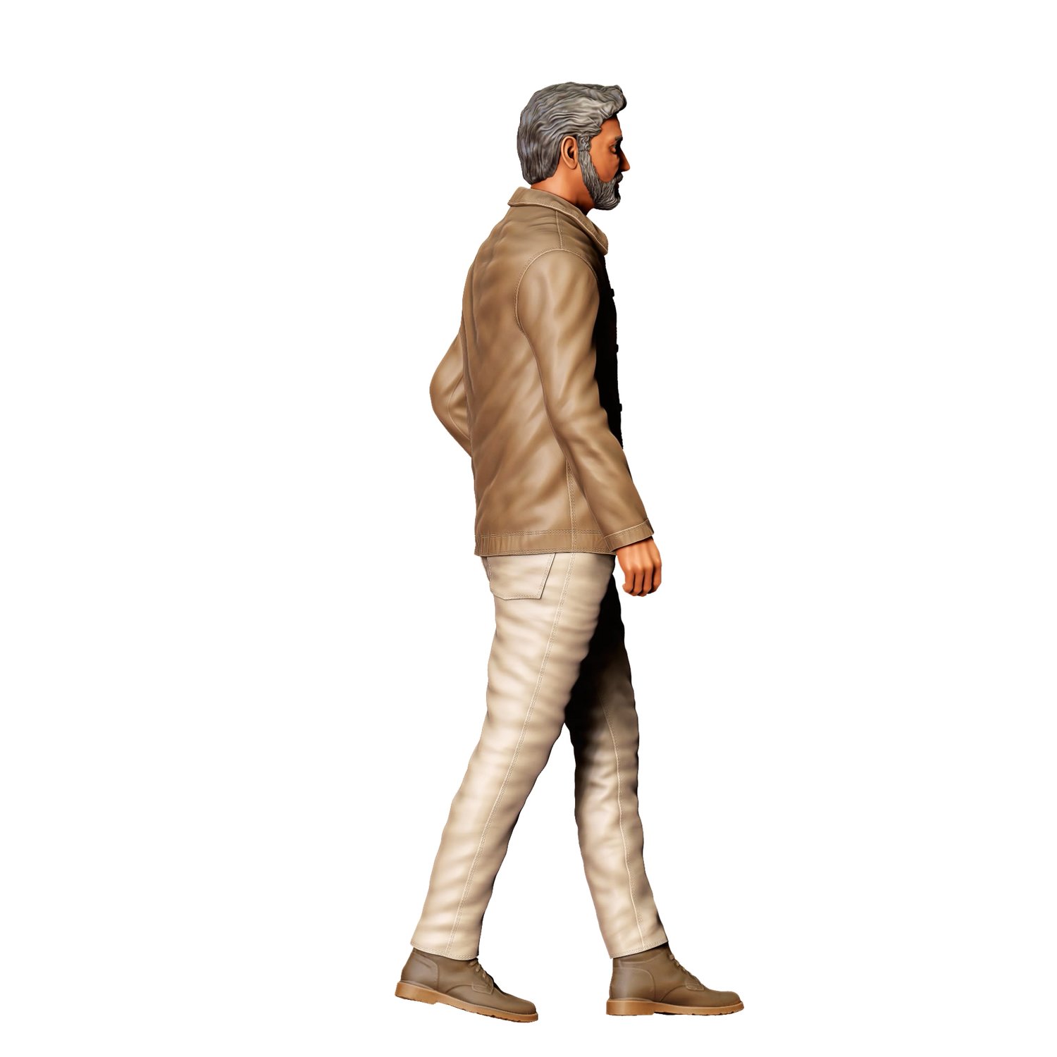 3dp Miniatures, N1 Man walking