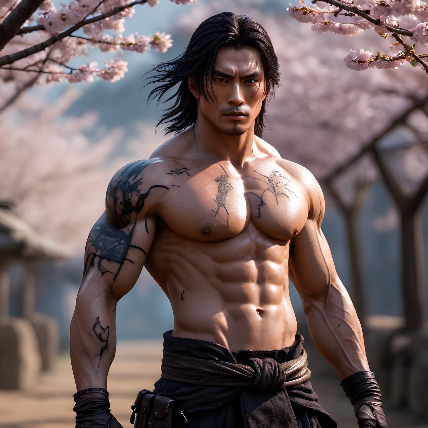 Japanese American male soldier