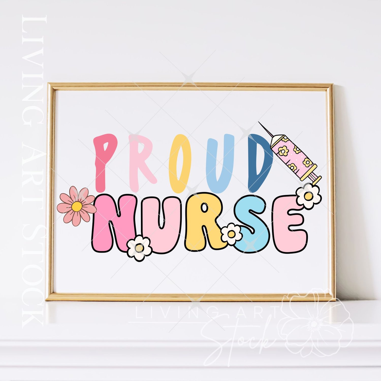 Proud nurse transparent PNG printable design