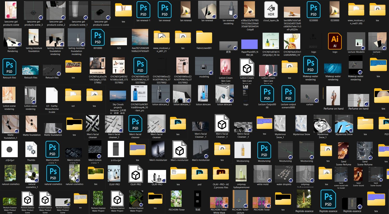 c4d and octane scene project file