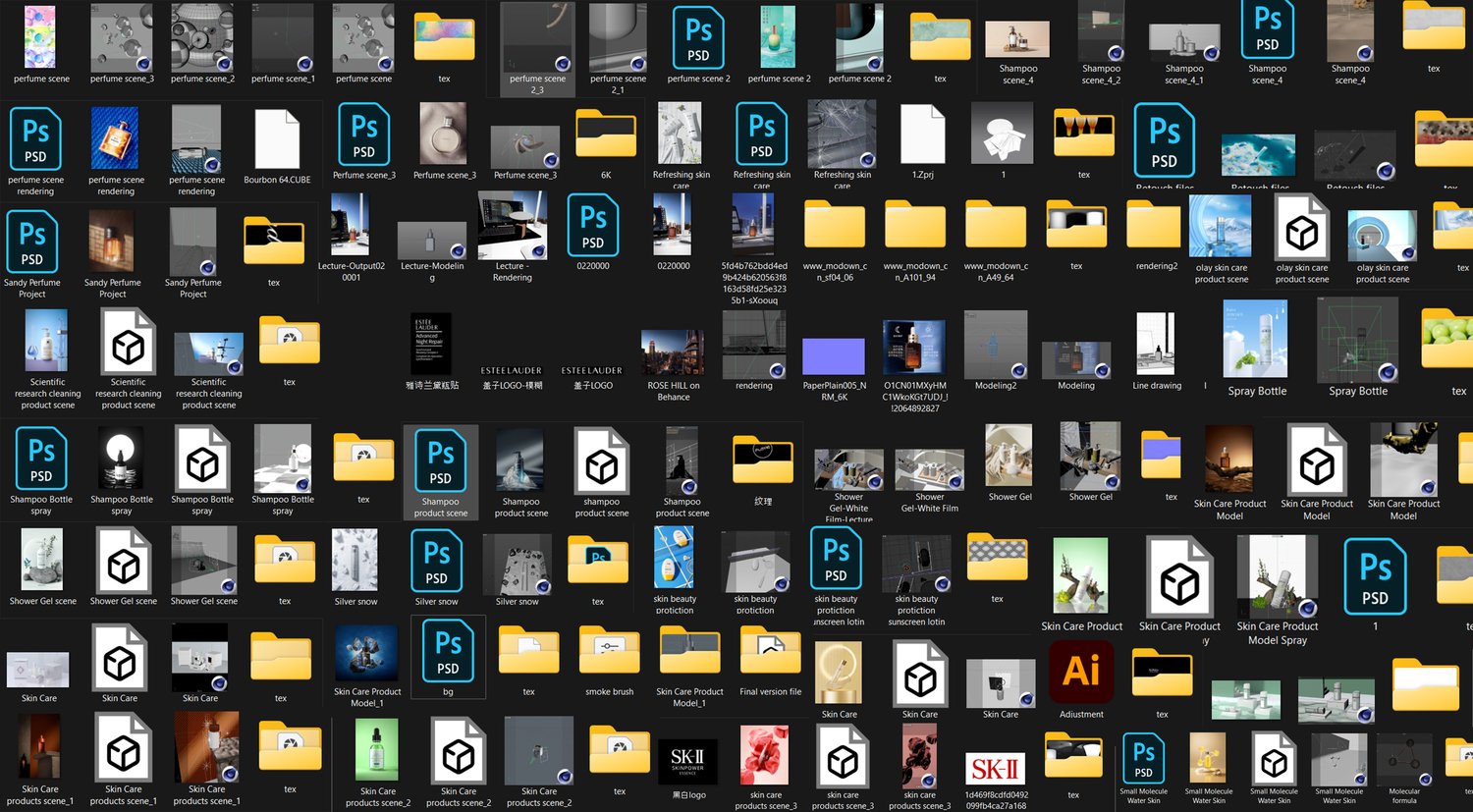 c4d and octane scene project file