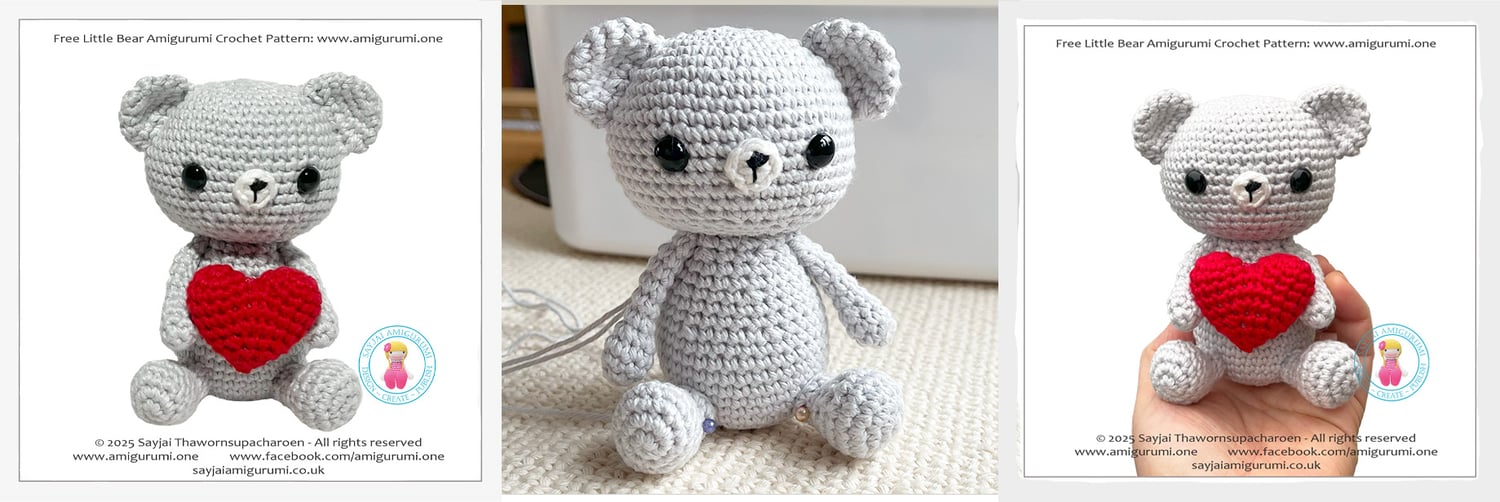 Free Little Bear Amigurumi Crochet Pattern