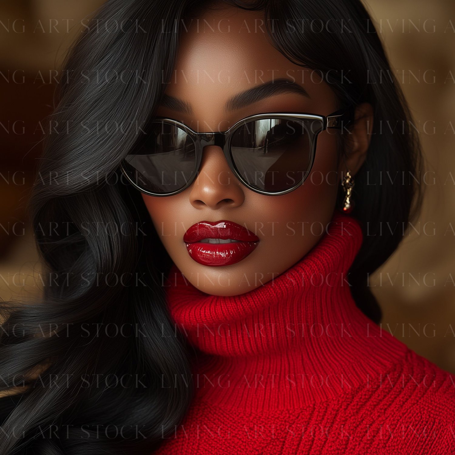 Stylish black women stock photos