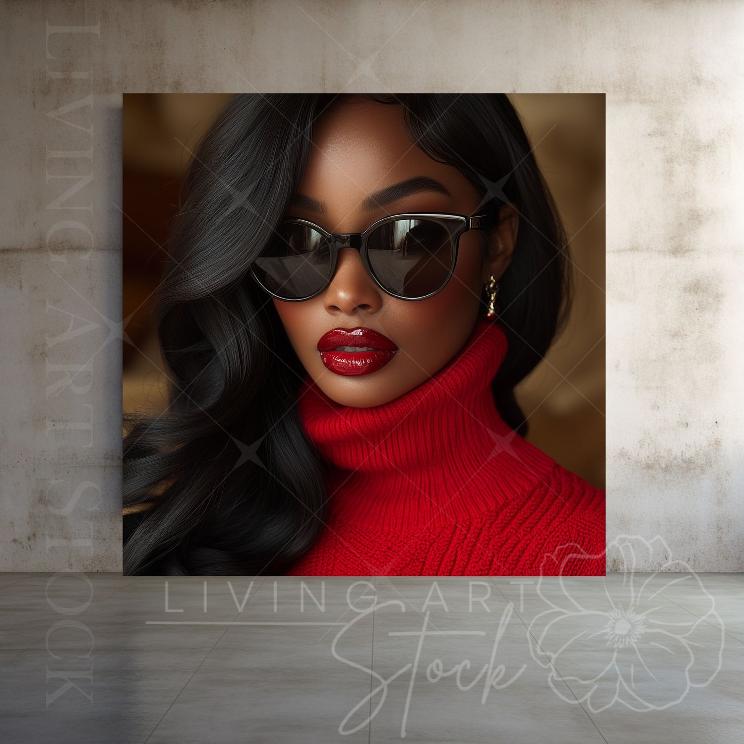 Stylish black women stock photos