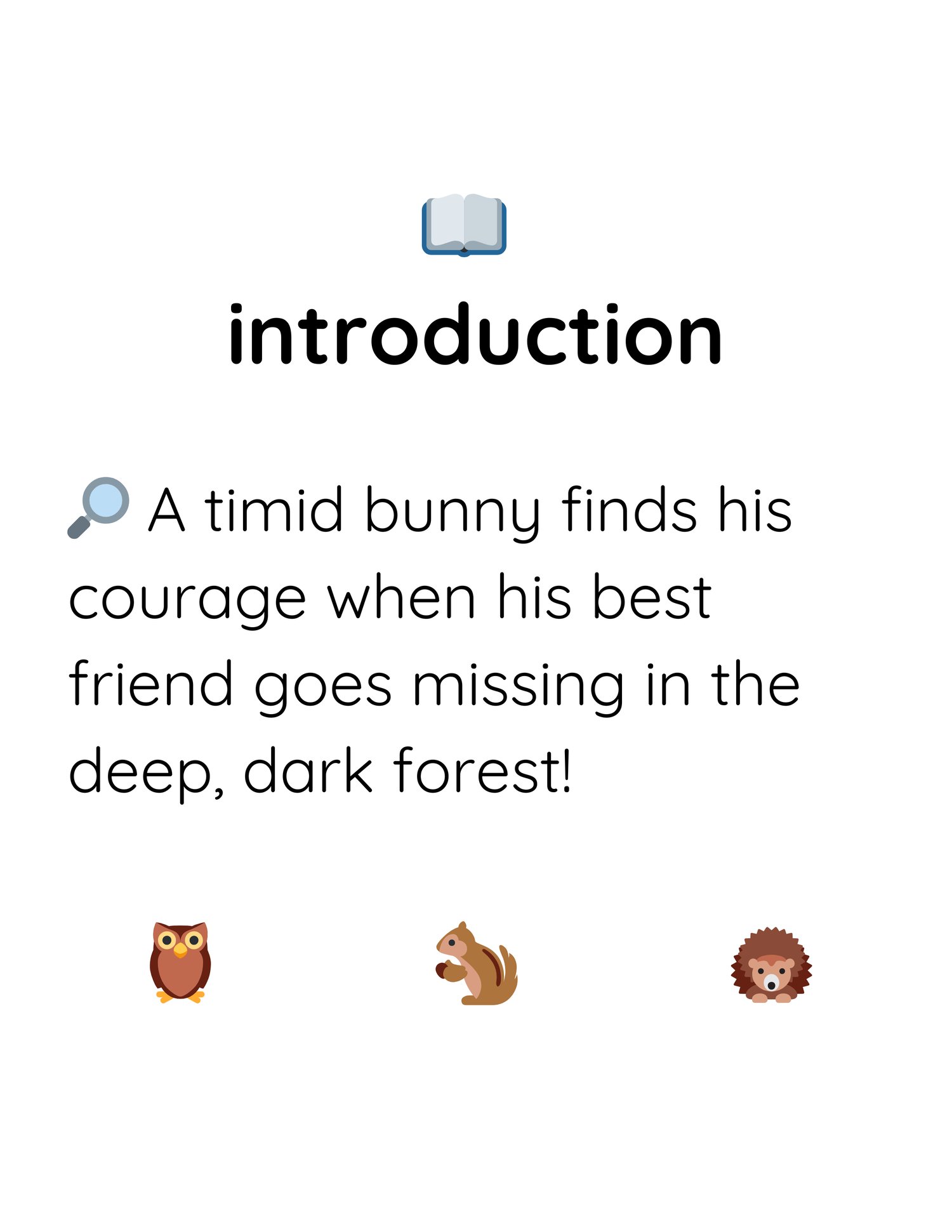 Join Benny the Brave Bunny on a heroic journey to save his lost friend! A heartwarming children’s book about courage and kindness. introduction