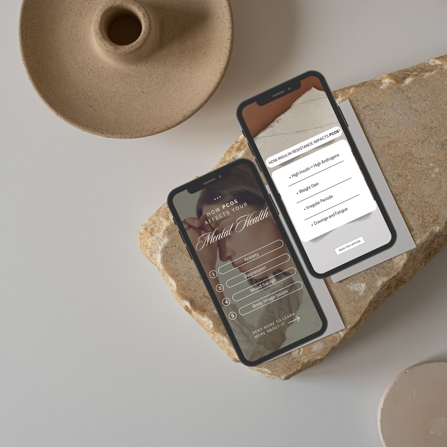 Digital Instagram reels for PCOS awareness and hormone health education. Perfect for social media managers and women’s wellness brands looking for engaging short-form video content about PCOS symptoms and lifestyle support.