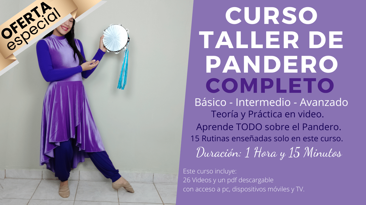Curso taller de pandero danza ministerial - danza cristiana