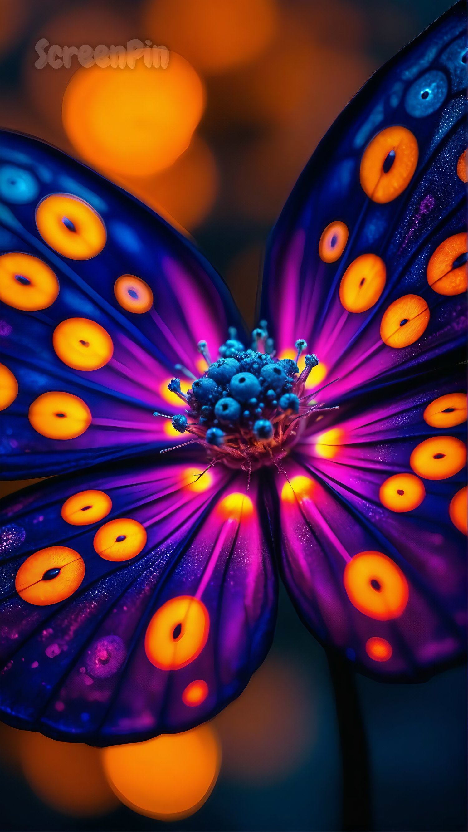 A surreal, bioluminescent flower with intricate, glowing petals, radiating an otherworldly light in a dreamy, mystical setting.