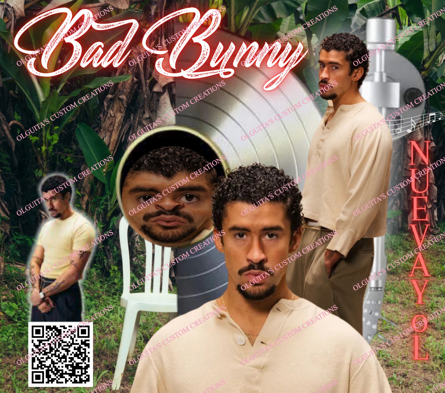 Bad Bunny PNG, Debi Tirar Mas Fotos Tumbler Wrap