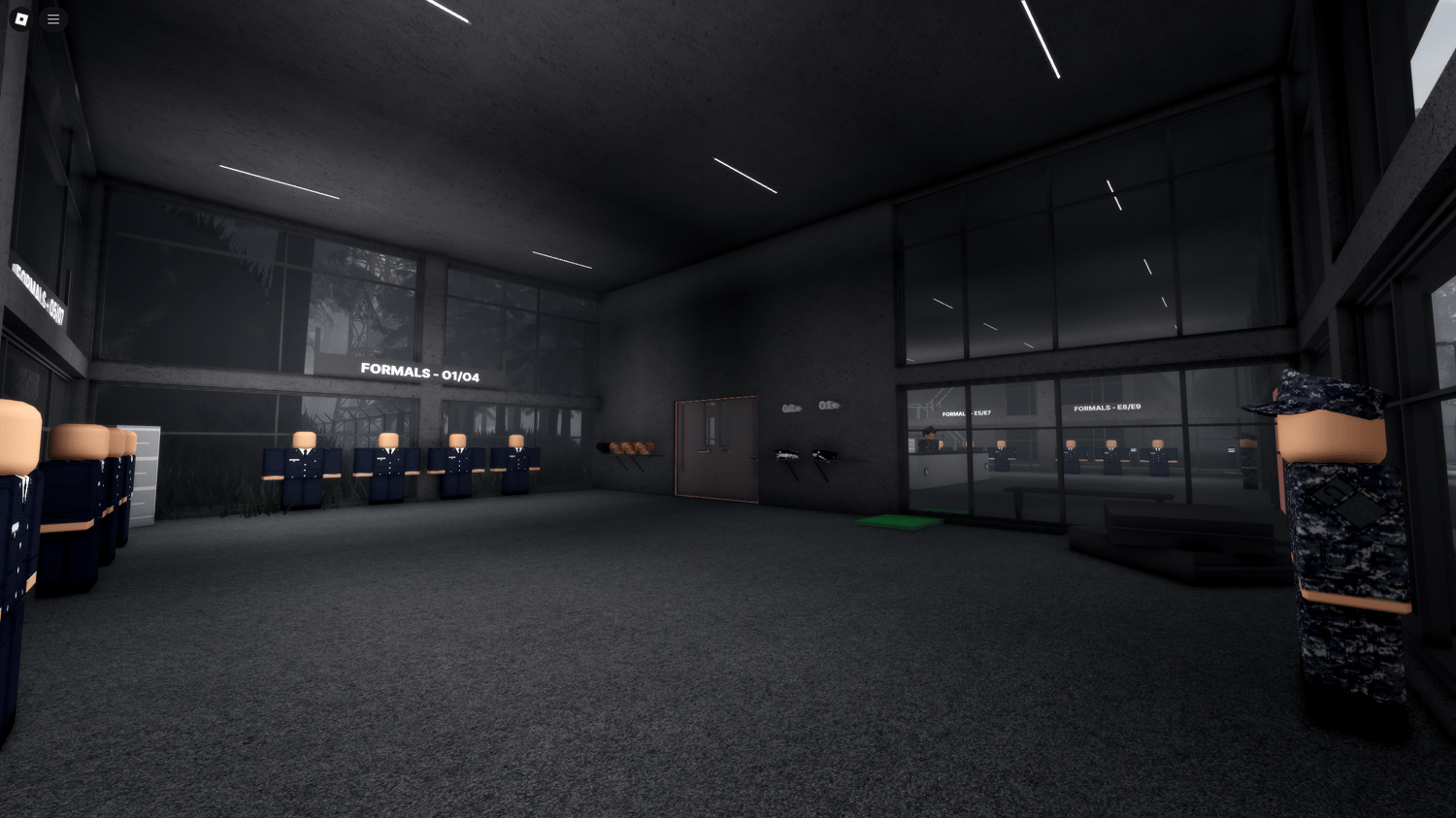 Main border security checkpoint in a realistic USA Space Force map for roleplay.