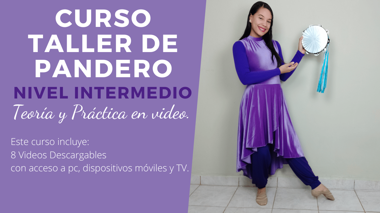 Curso Taller de Pandero danza ministerial - danza cristiana