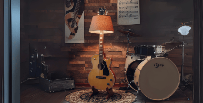 DIY Guitar Lamp