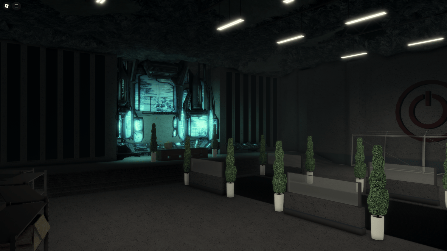 Holding cell and checkpoint area in Area 21, designed for military roleplay.