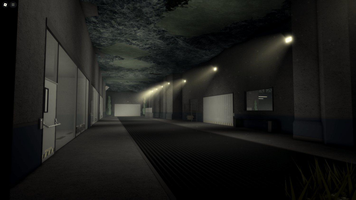Restricted control room inside Area 21, featuring keycard access mechanics.