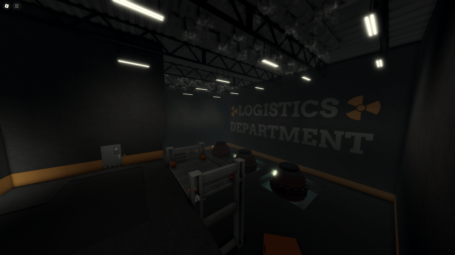 Interior of Area 21 Roblox map, showcasing high-quality lighting and realistic textures.