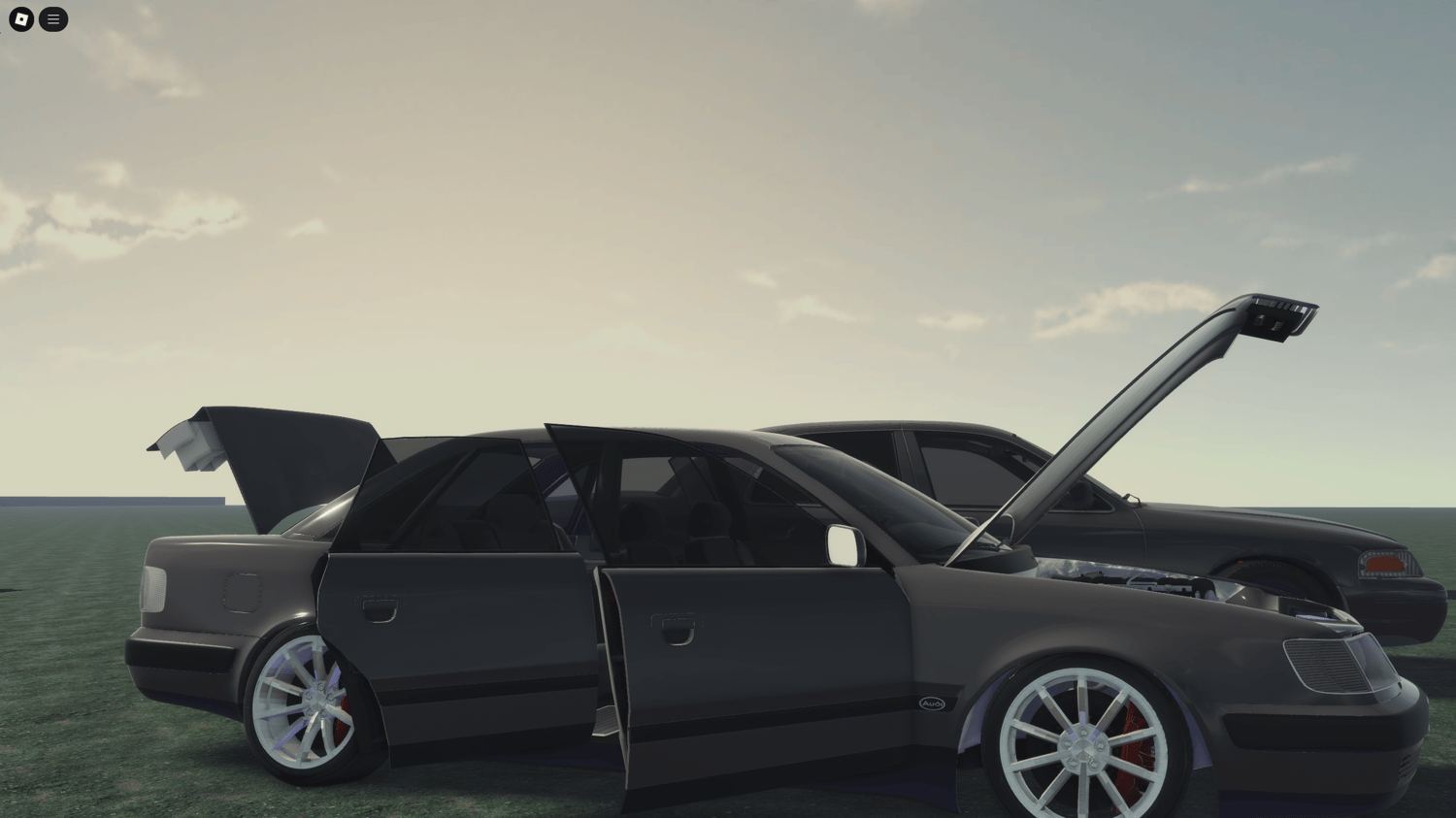 Simple low-poly car models designed for optimized performance.