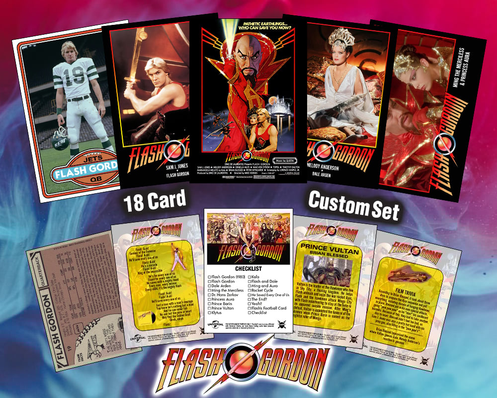 FLASH GORDON - Complete Set of 18 Custom-Designed Art Cards