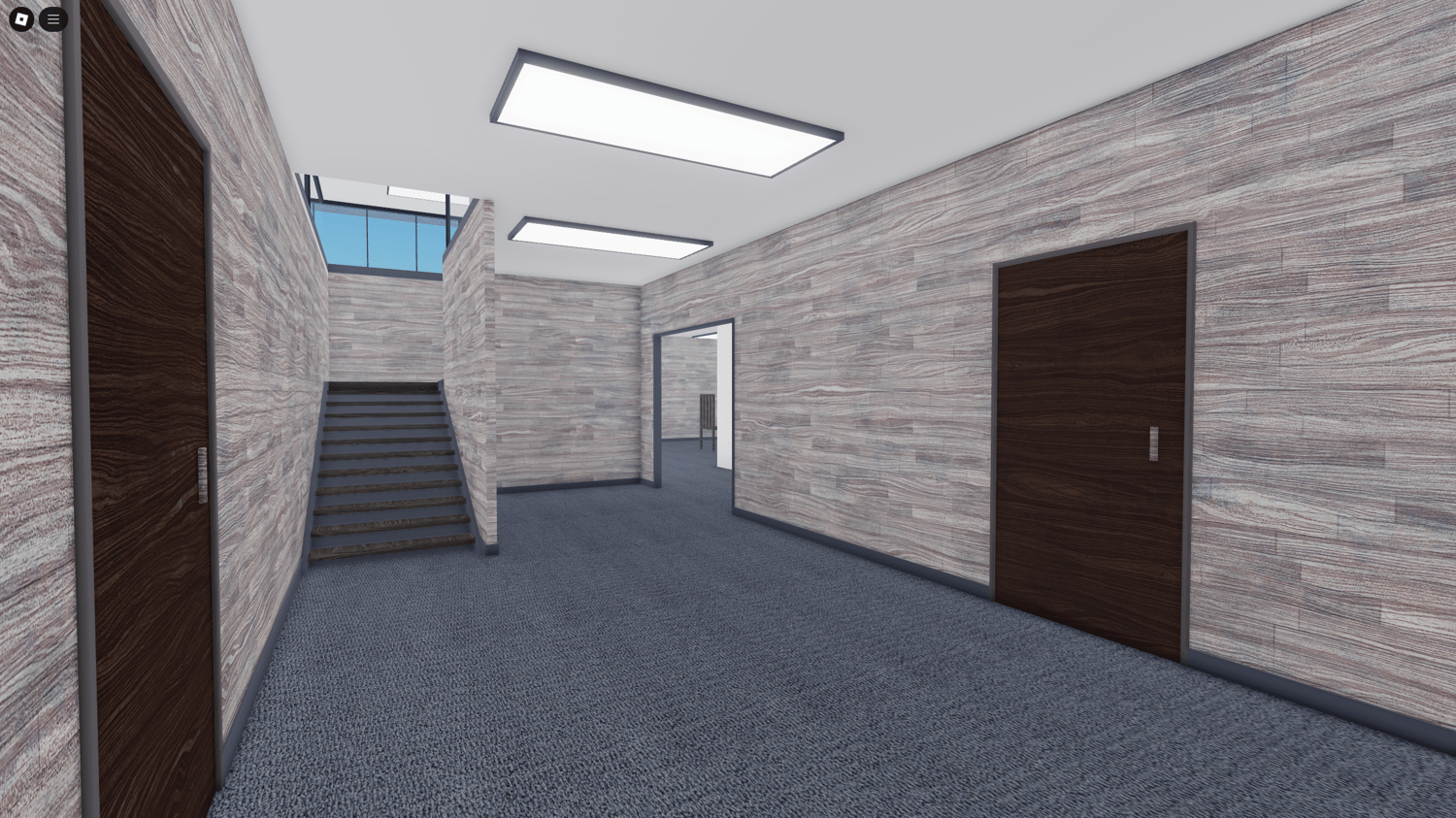 Fire station offices with workspaces for emergency responders.