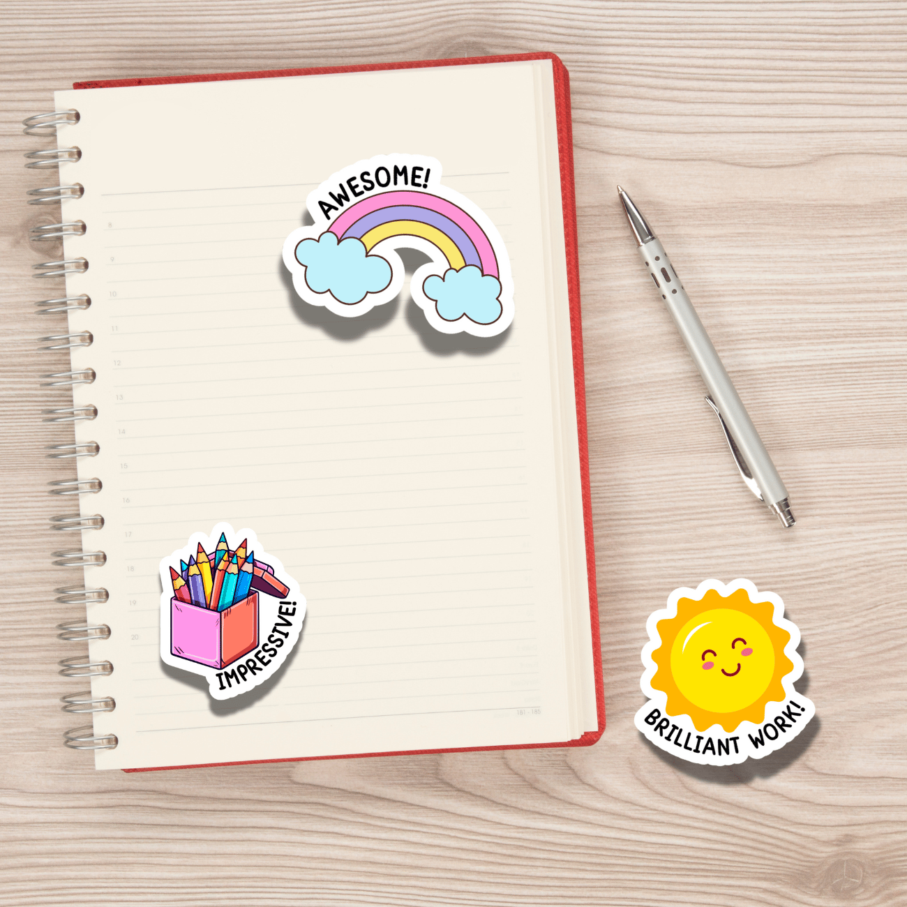 Cute Reward Stickers Motivational Stickers Colorful Fun Sticker Cute ...