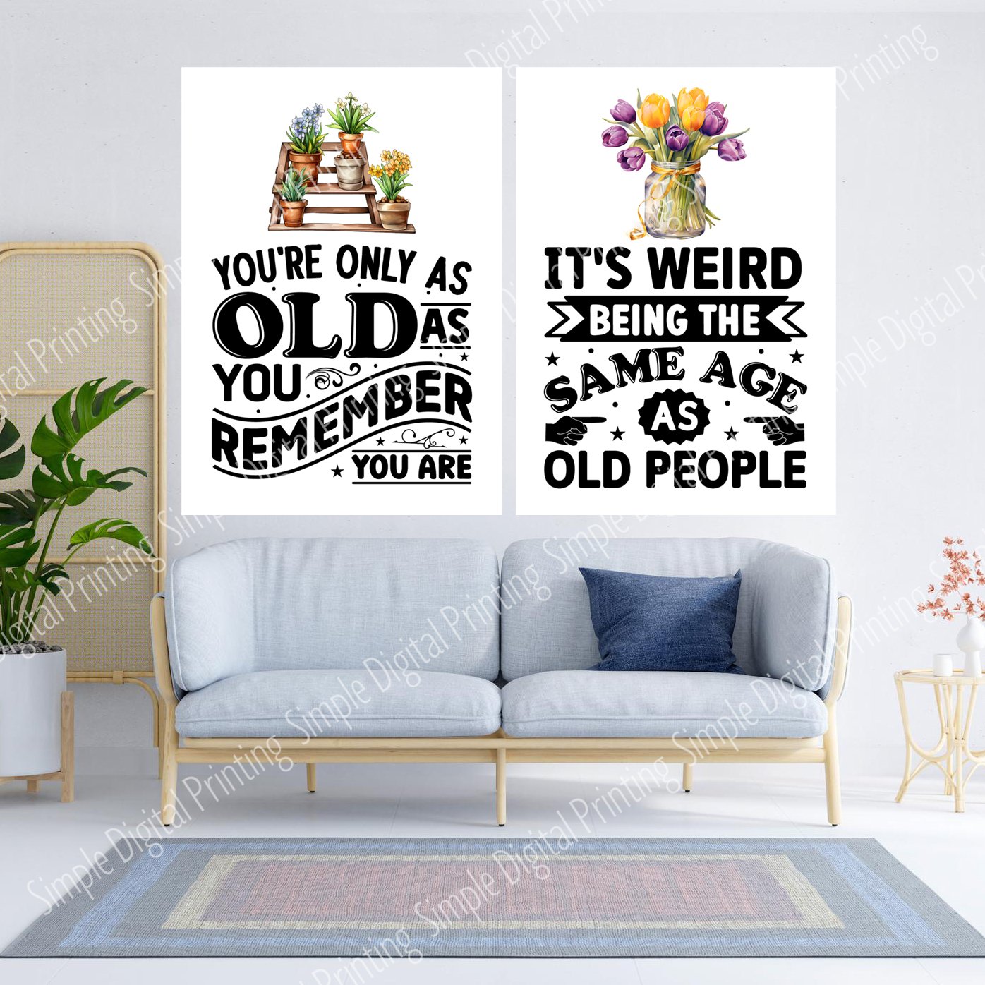 Grandparents, retired, retirement, old, grandmother, grandfather, grandma, grandpa, typography, quote, digital download, digital poster, room decor