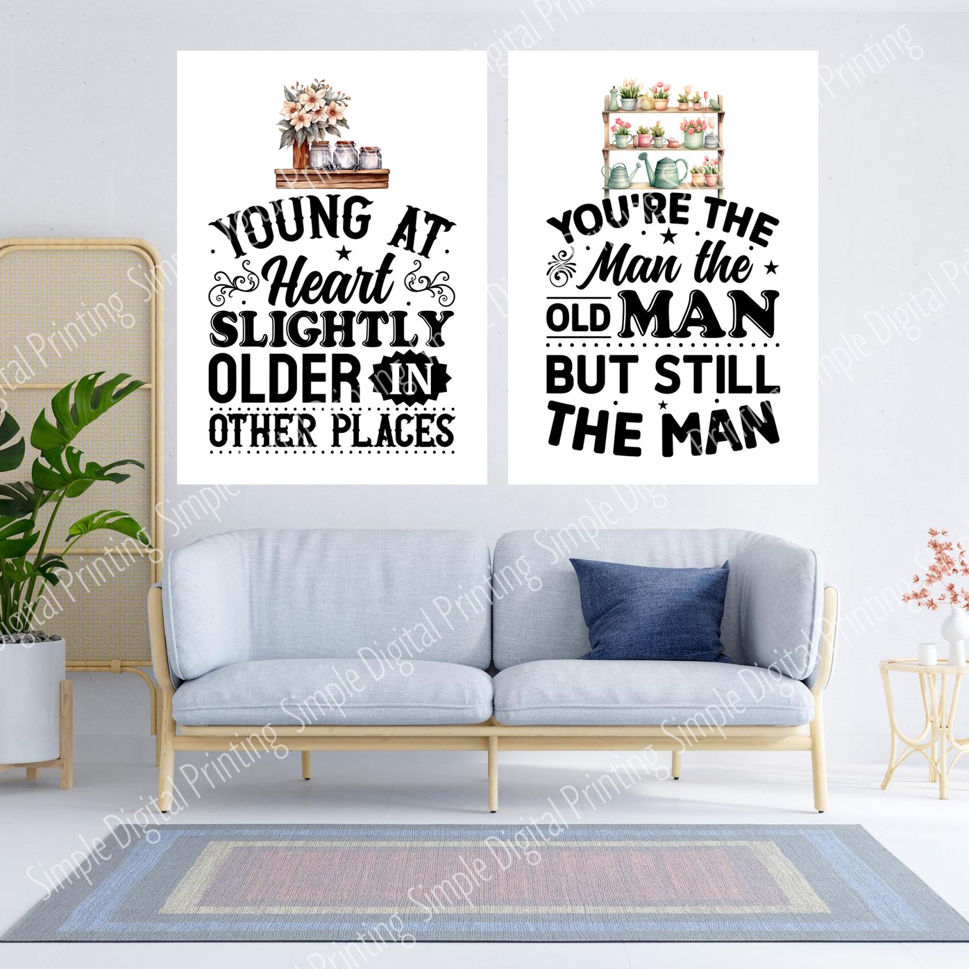 Grandparents, retired, retirement, old, grandmother, grandfather, grandma, grandpa, typography, quote, digital download, digital poster, room decor