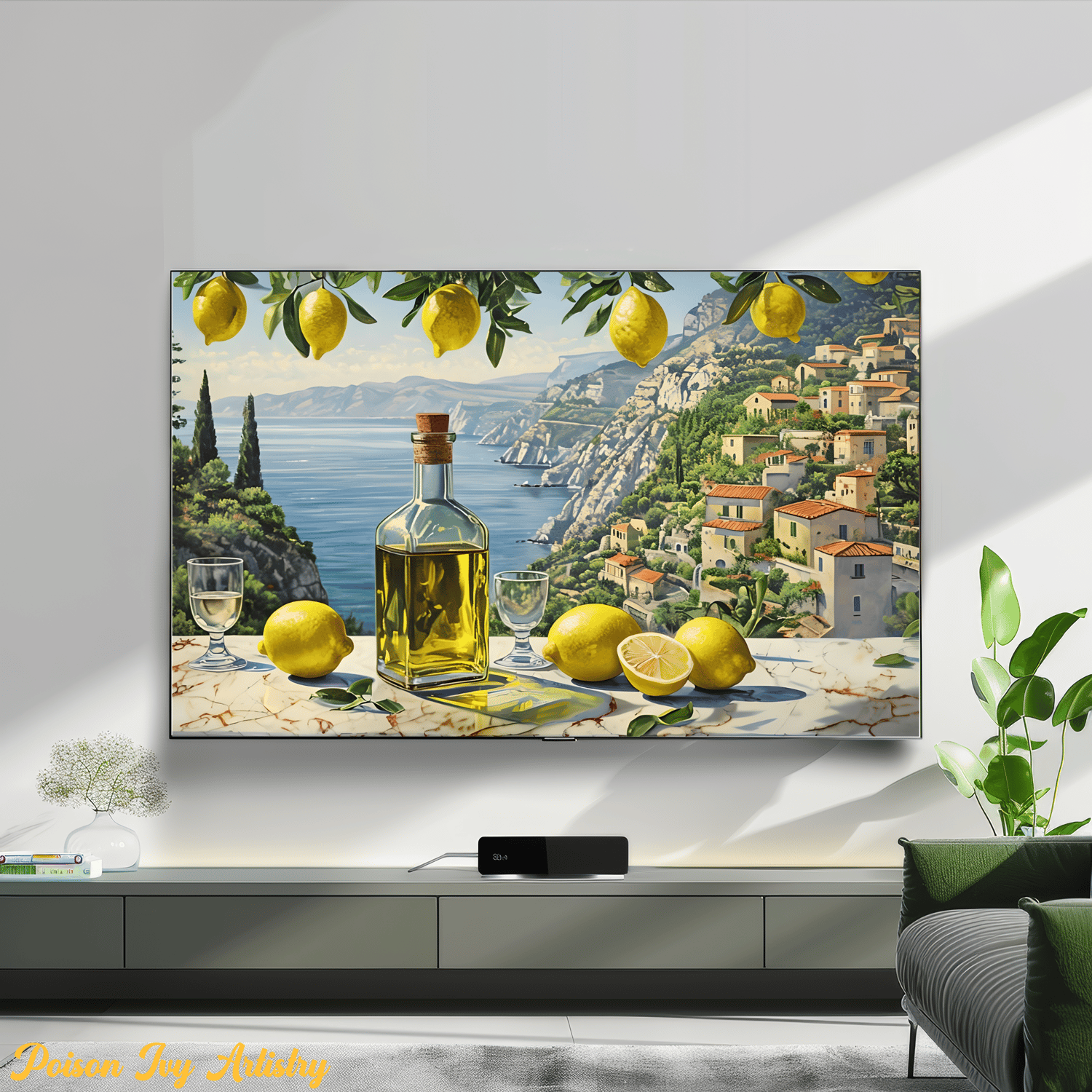 Lemon Life" – A 12-Piece Digital Art Collection for Samsung Frame TV (16:9)