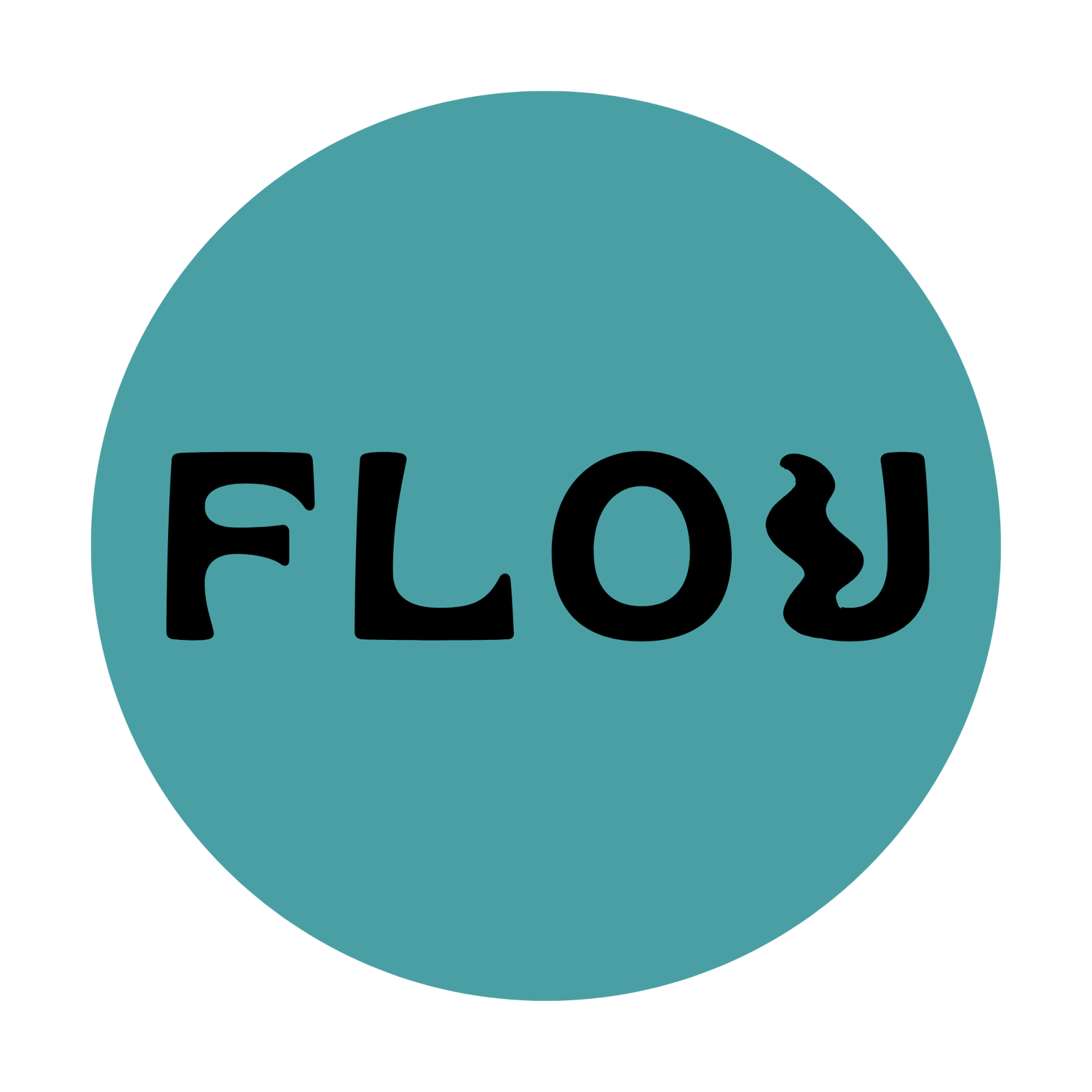 Logo circulaire de FLOU – espace numérique d’introspection et d’expression sensible