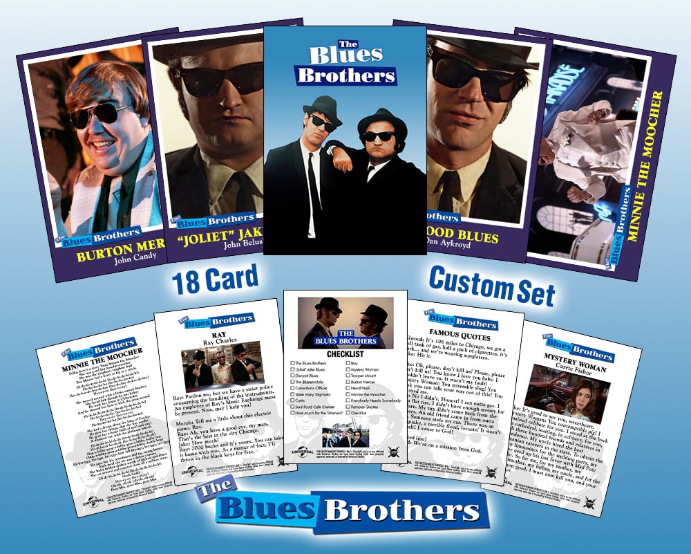 The Blues Brothers - Complete Set of 18 Custom-Designed Art Cards