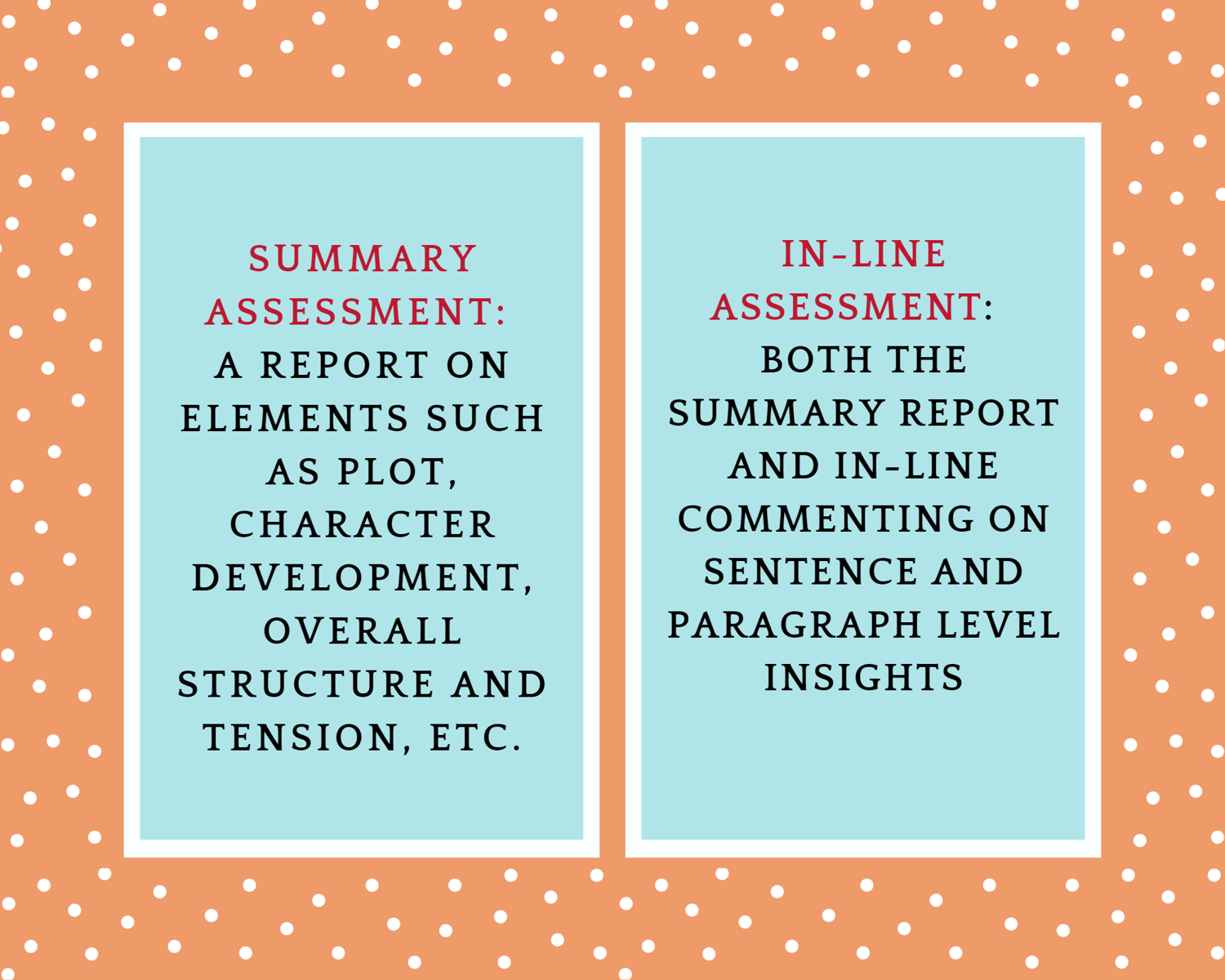 Differences between structural and developmental manuscript assessments