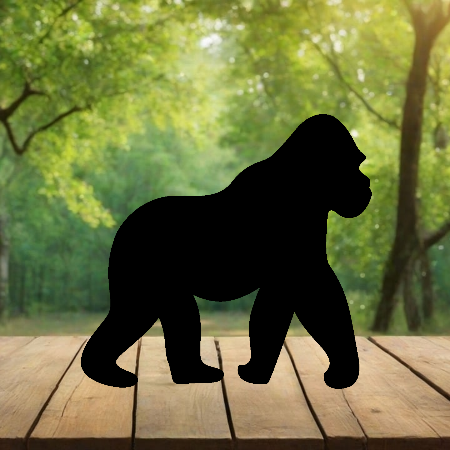 Free Gorilla Yard Art Pattern | Trace & Cut Silhouette Stencil ...