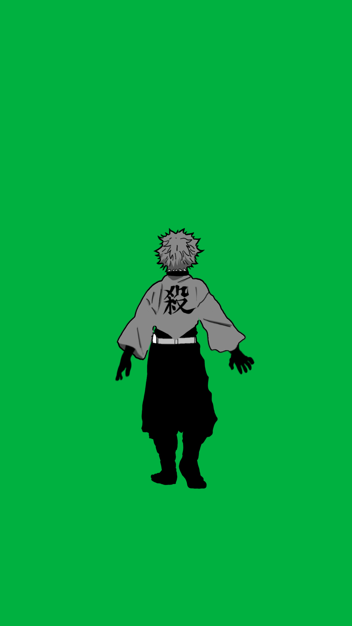 demon slayer écran vert