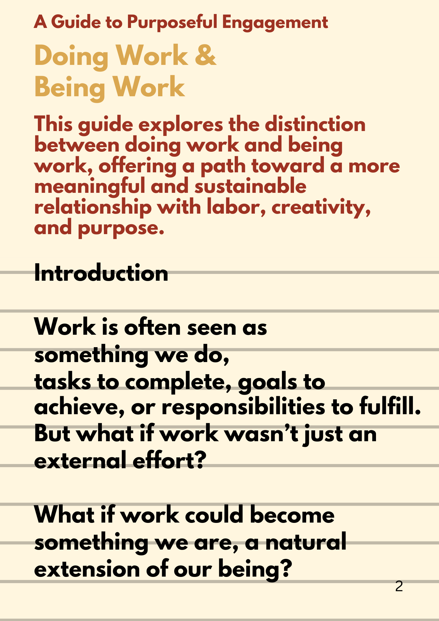 be work