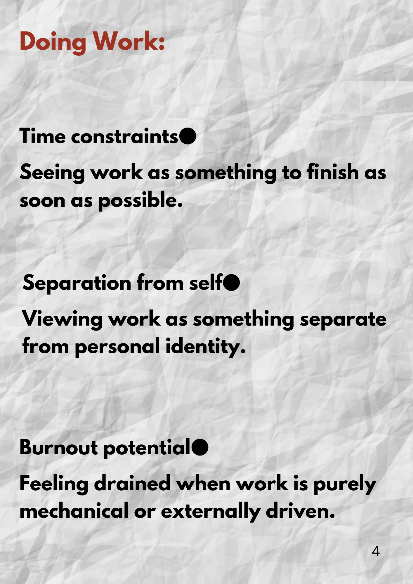 separation from self