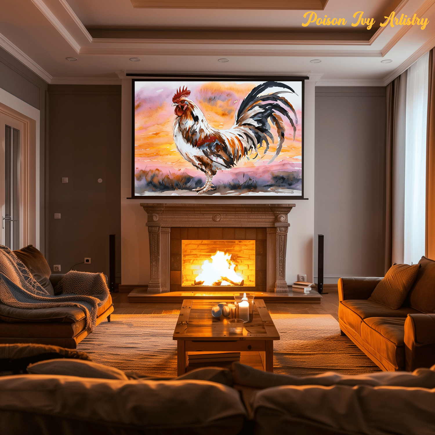 Feathered Beauties: A Chicken Art Collection for the Samsung FrameTV