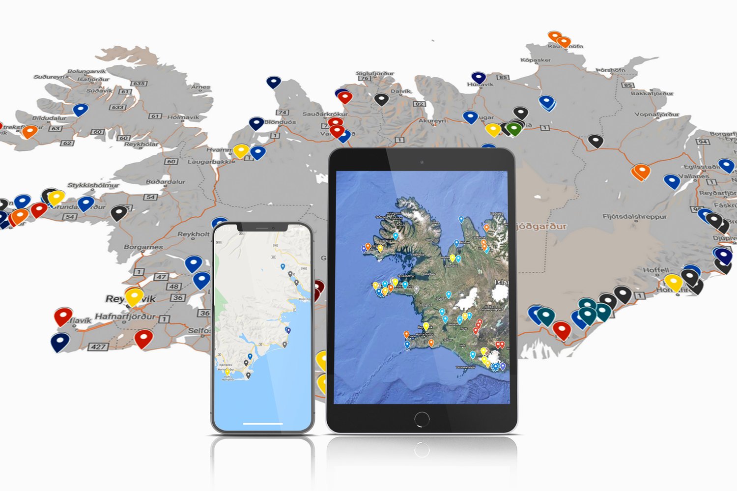 Landscape photography location maps