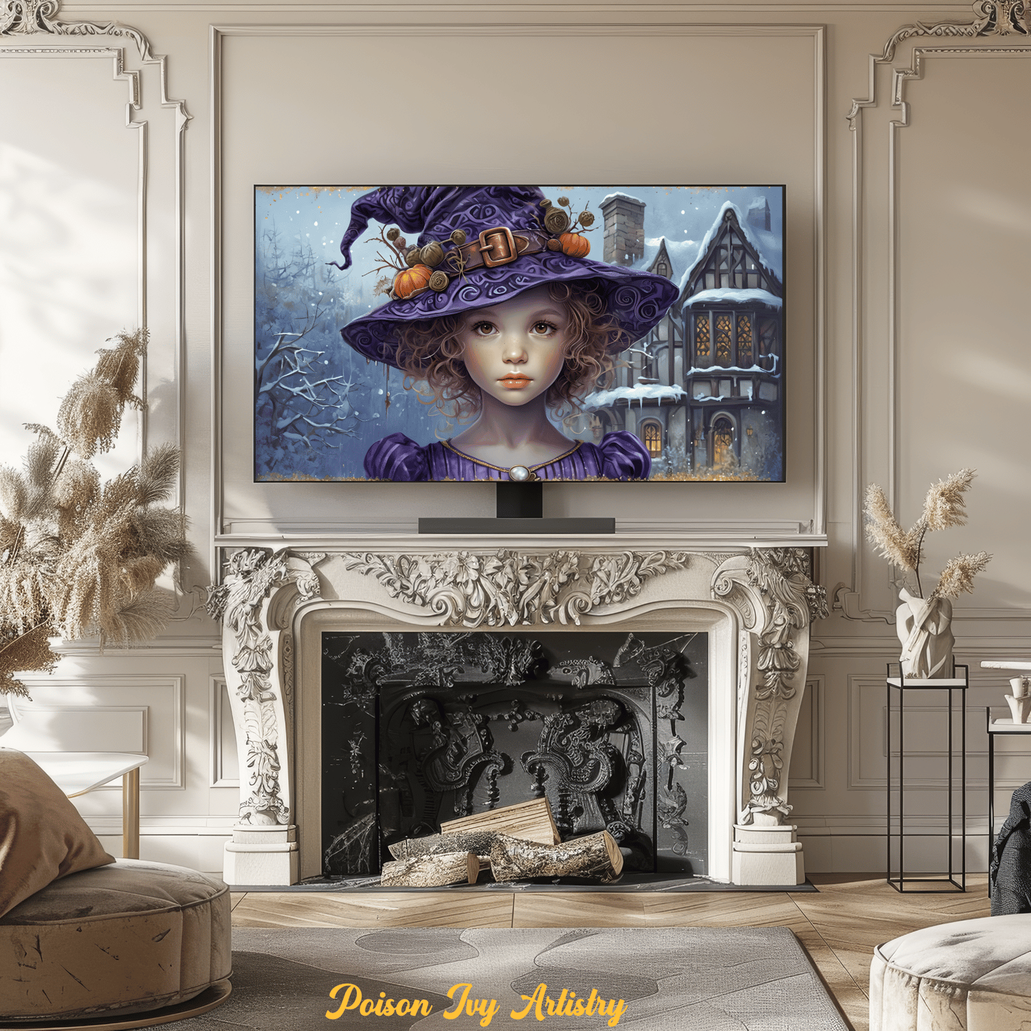 Little Witches: A Whimsical Enchantment – A 12-Piece Digital Art Collection for the Samsung FrameTV