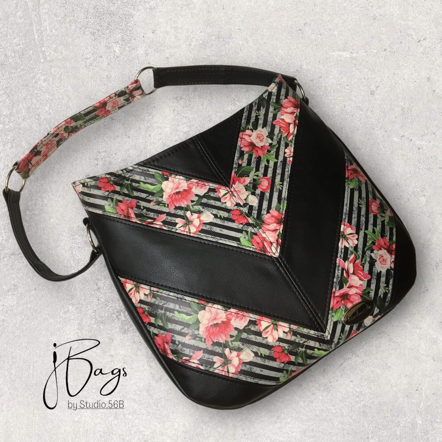 Goddess of the Sea Shoulder Bag w/ Chevron Add-On