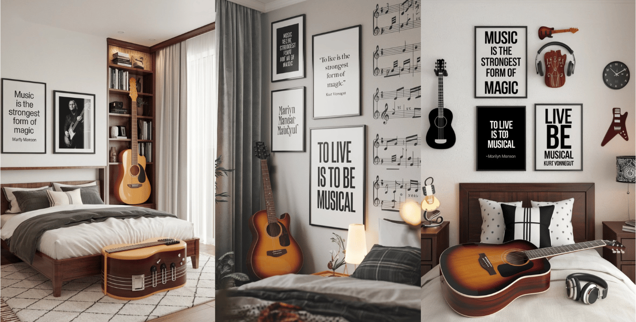 15 Guitar Themed Bedroom Decor Ideas