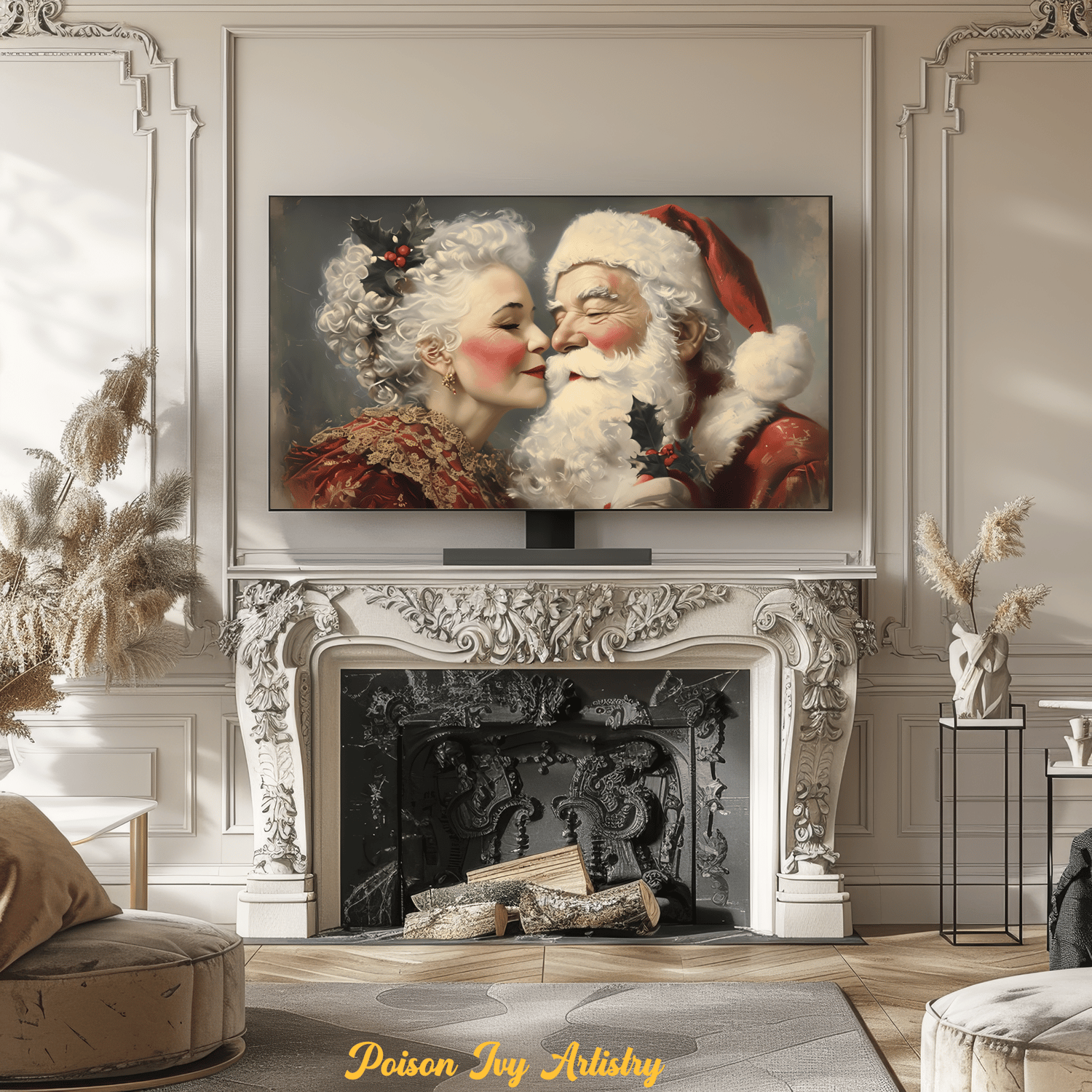 Vintage Santa Magic - A 12 Piece Christmas Digital Artwork Collection for the Samsung FrameTV