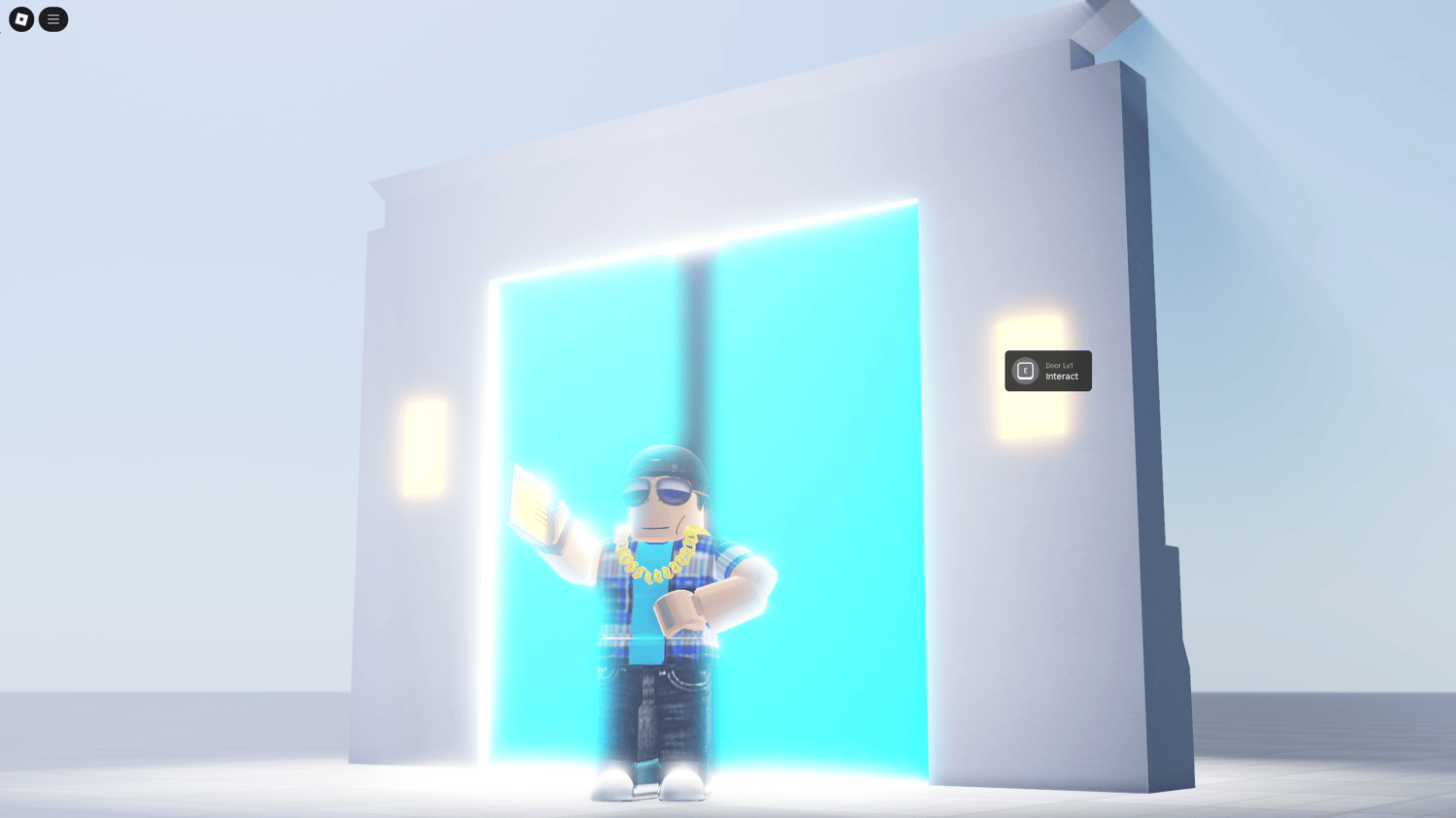Roblox door system with clearance card reader