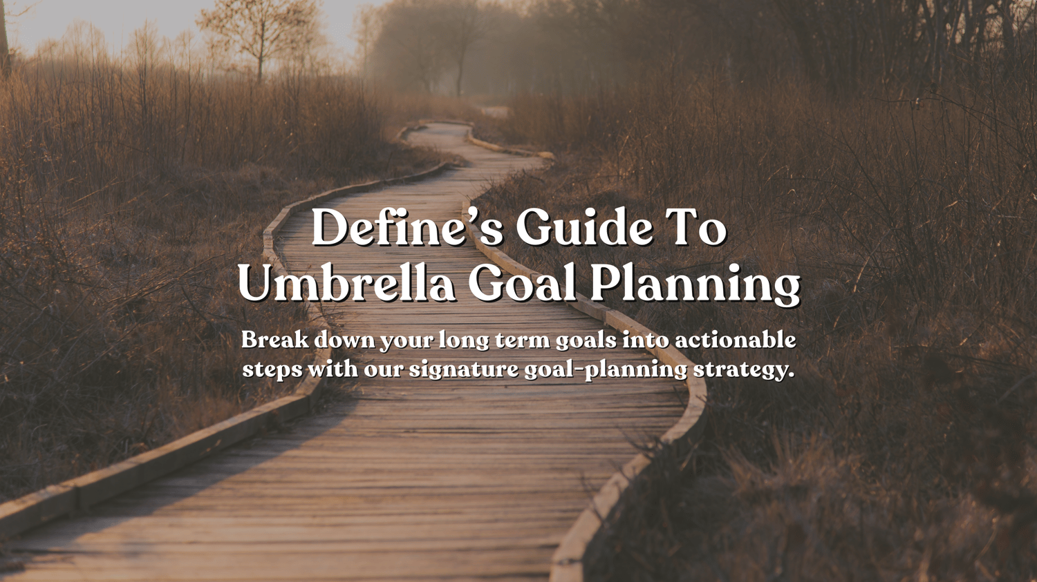 Path to demonstrate goal planning as a concept