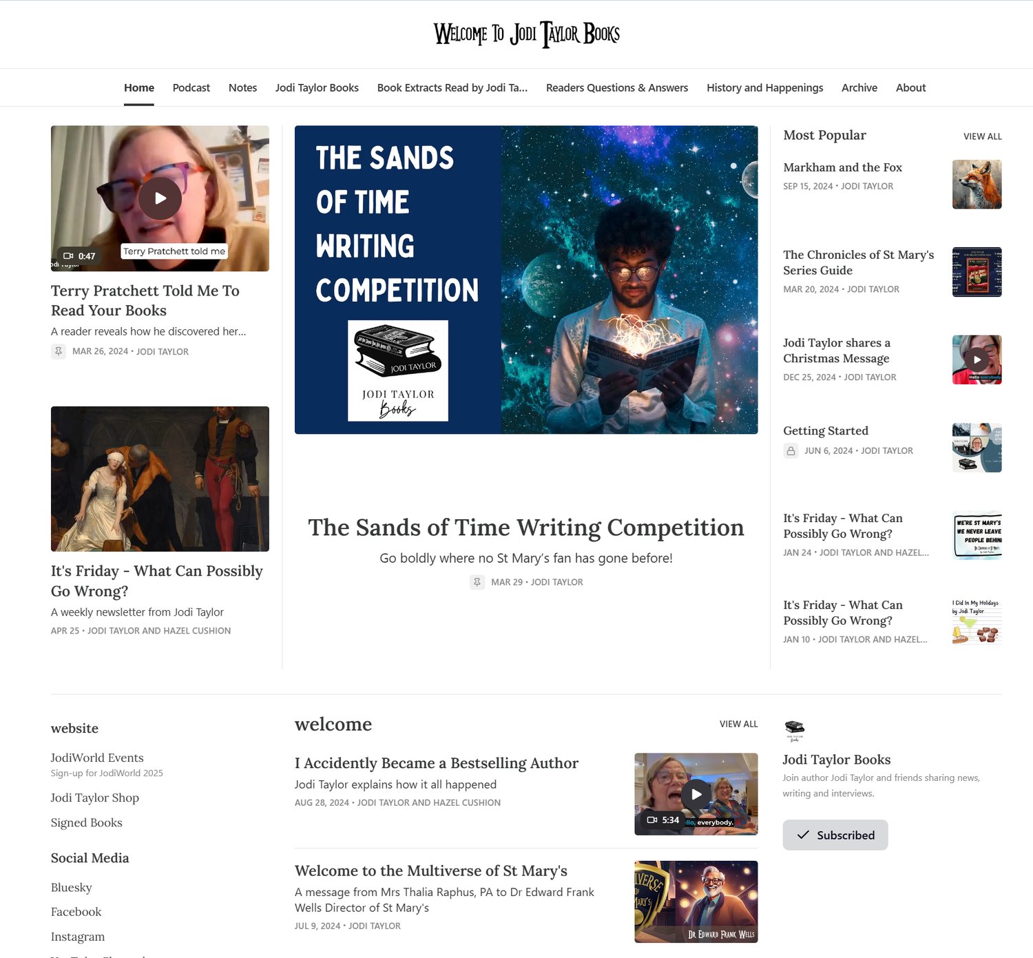Jodi Taylor's Substack