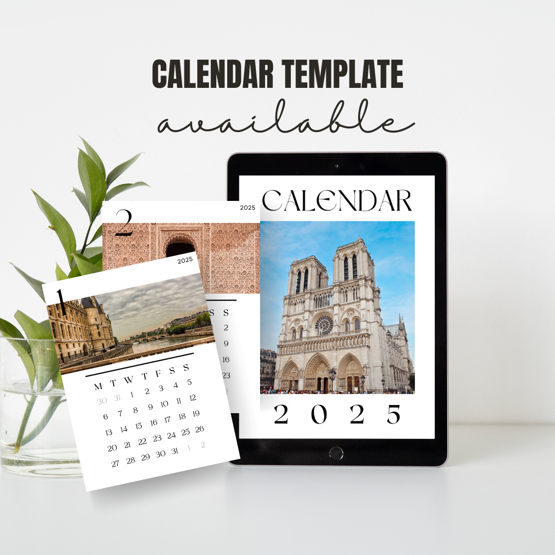 Digital Printable Calendar Canva