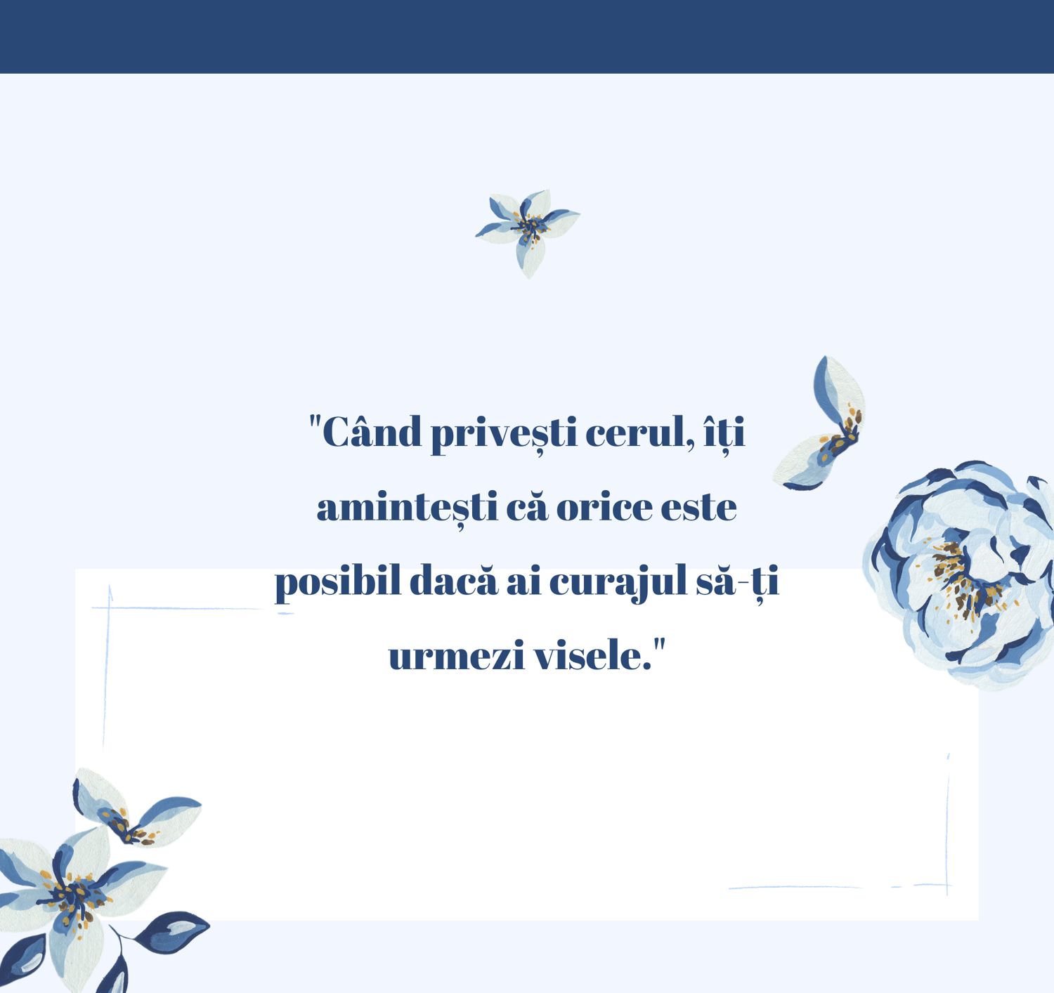 Vișele, cerul, curajul