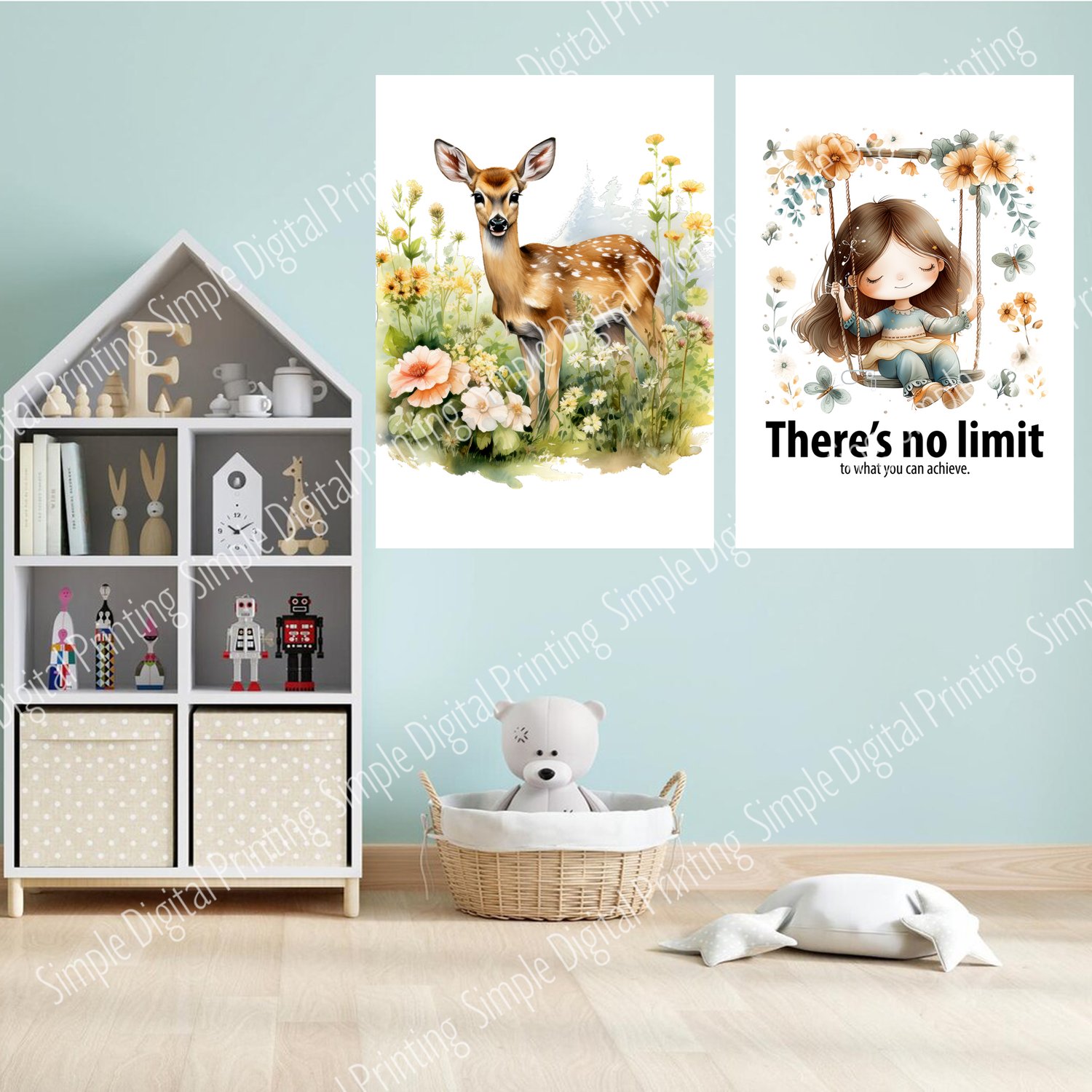 nursery room, kid room, kids room, newborn, sweet dream, typography, quote, digital download, digital poster, room decor