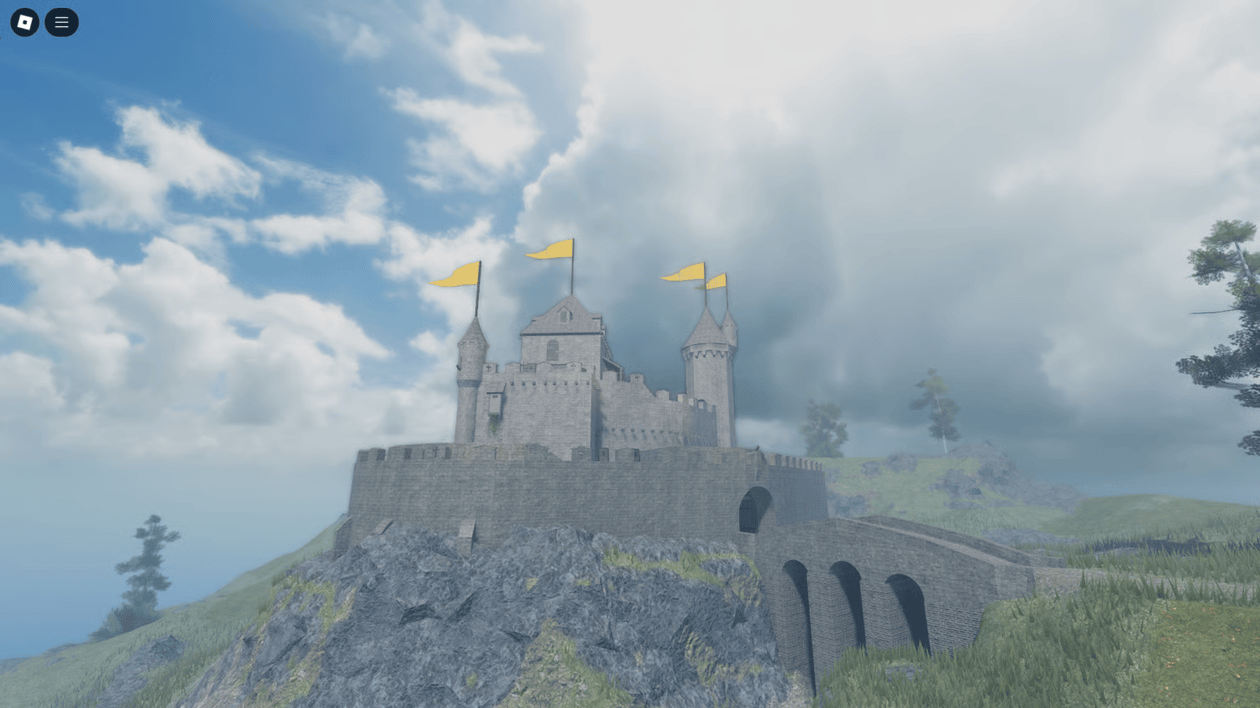 Infographic titled 'How to Create Realistic Roblox Maps Without Lag (2025 Guide)' featuring four key optimization strategies: using low-poly assets, optimizing terrain and textures, controlling lighting and effects, and minimizing physics and scripts, wit