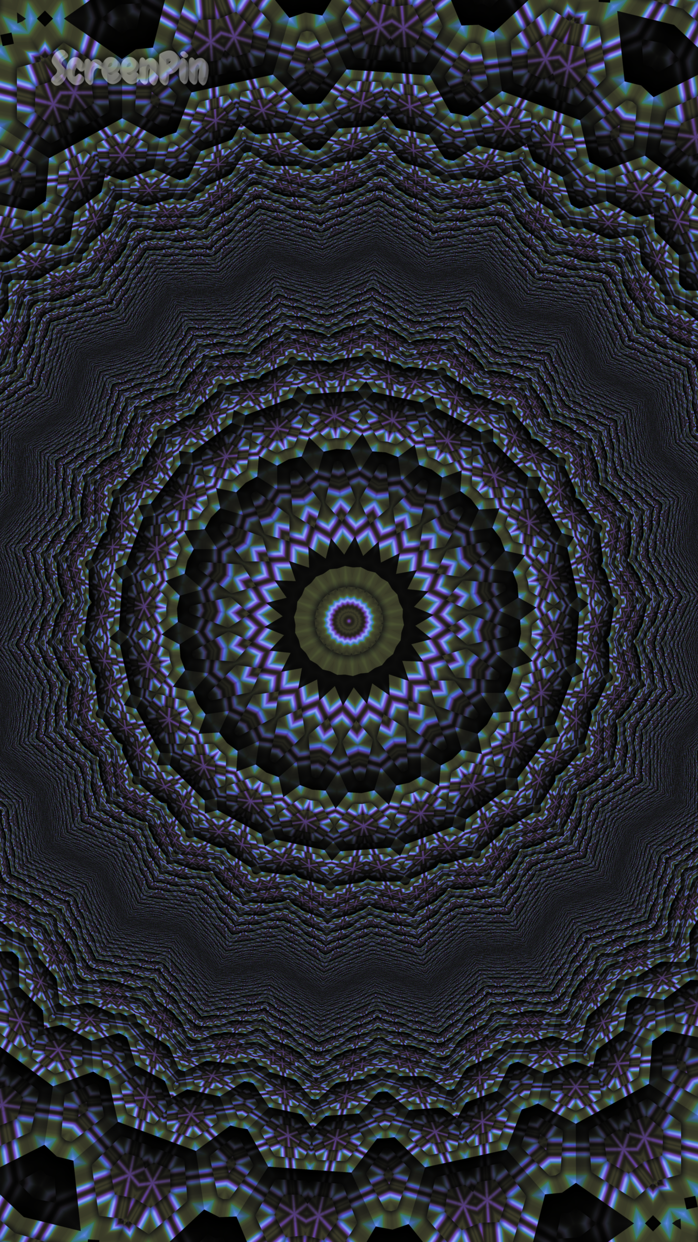 Highly detailed digital mandala with symmetrical ornamental patterns and intricate design