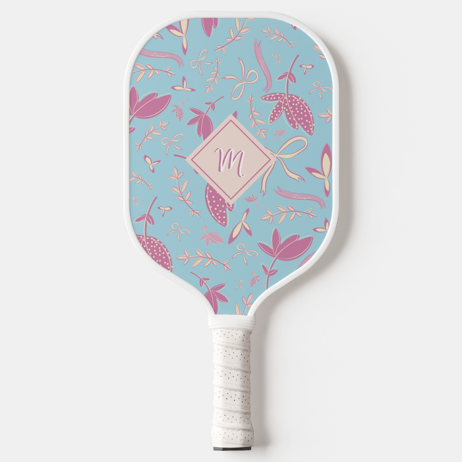 Delicate Floral Bows Pickleball
