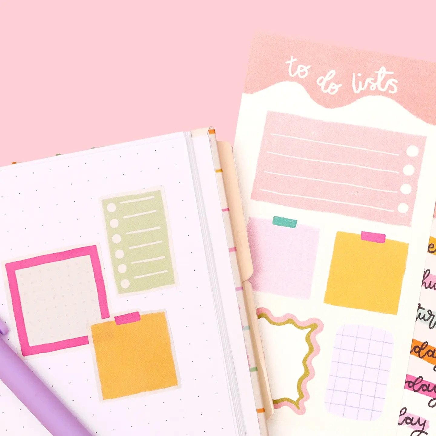 “Planner stickers – To Do List theme – colourful and functional stickers for planning, journaling and productivity.”