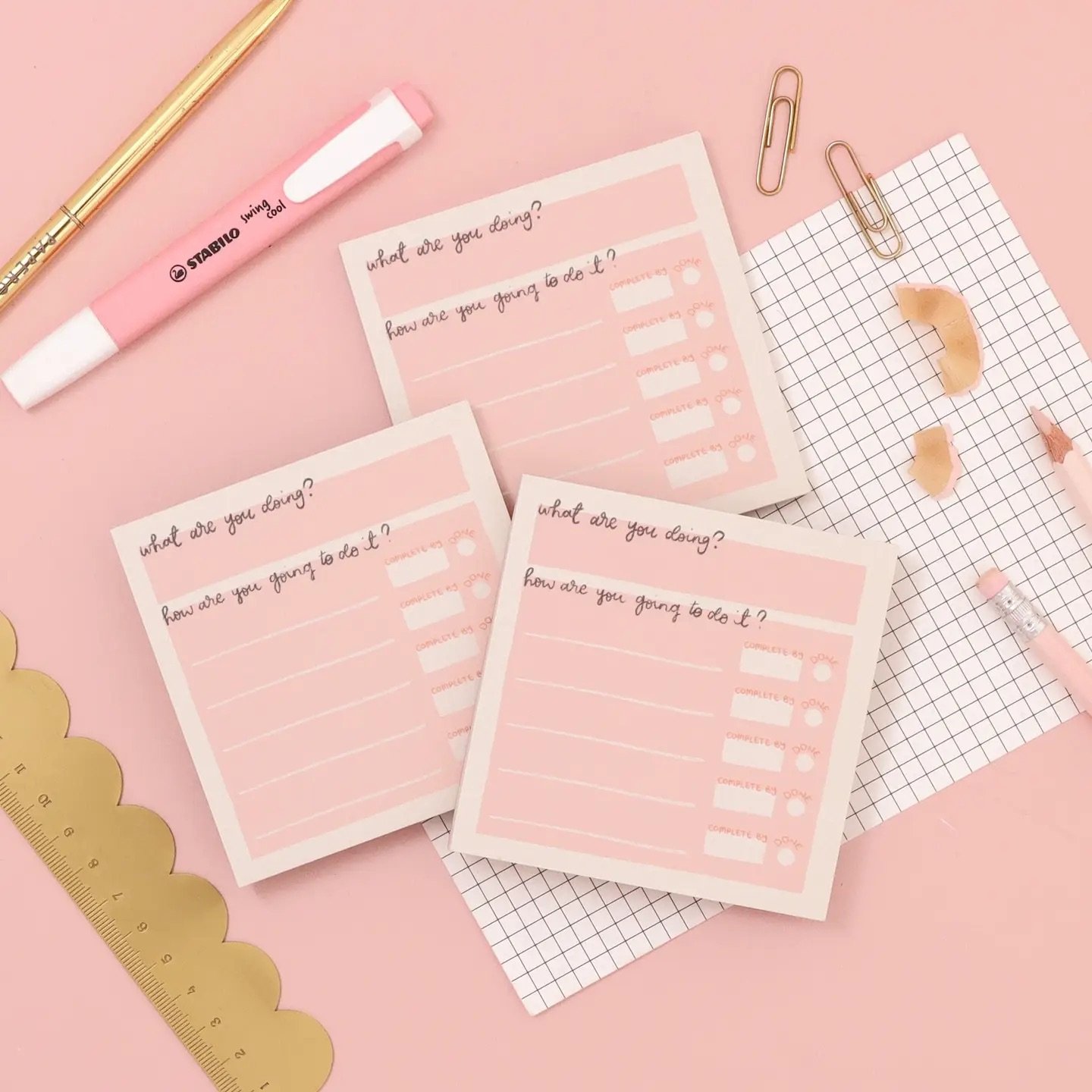 “Break It Down memo pad – A5 tear-off notepad with fun, illustrated layout for notes, to-do lists and planning.”